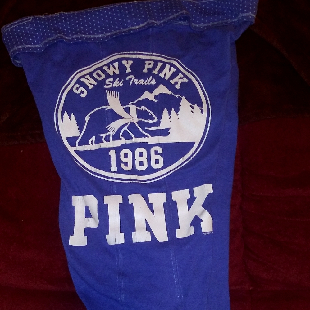 Vs pink sweatpants sz large